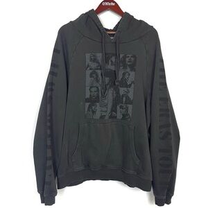 Taylor Swift Eras Tour Official Merch Graphic Hoodie Sweatshirt Gray Size Large